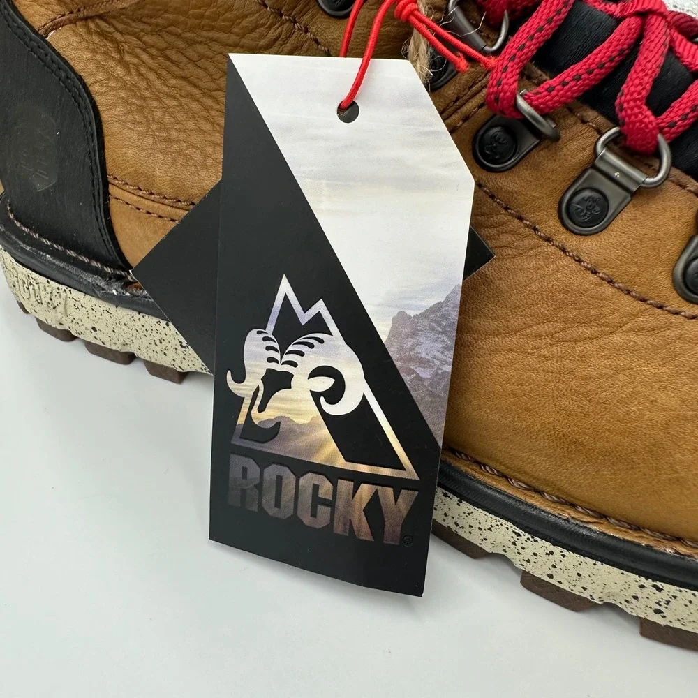 Rocky Hiker Boots Mens 9.5 Brown Legacy 32 Waterproof Vibram RKS0538 NEW